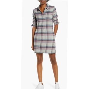 NEW Patagonia Fjord Flannel Dress In Cabin Time Drifter Grey